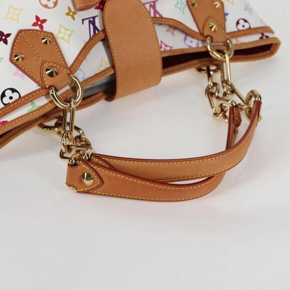 LOUIS VUITTON Monogram Multicolor Annie GM Tote Bag White M40303 LV Auth 123525V - Picture 11 of 15